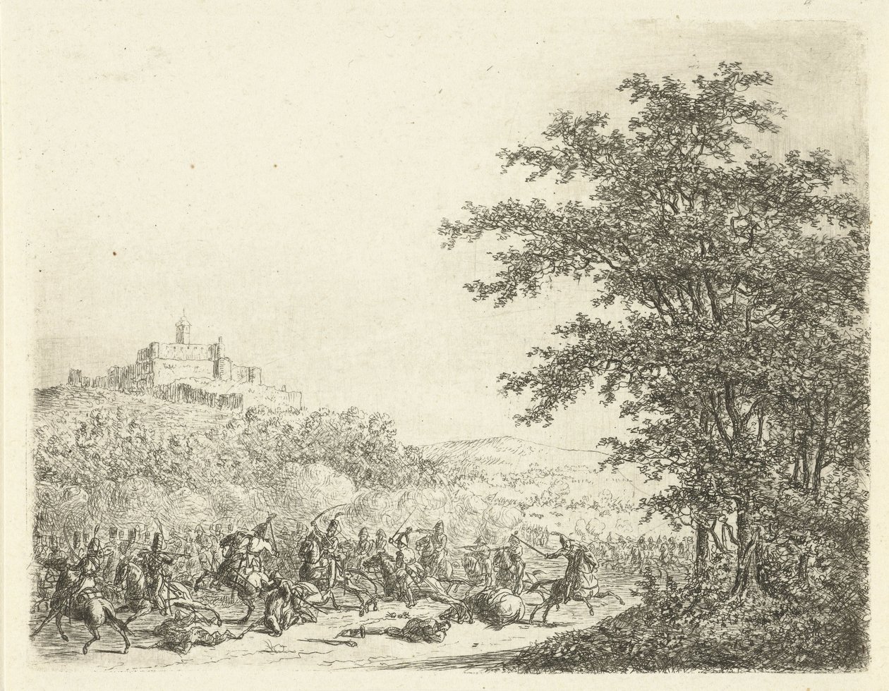 ケーニヒシュタイン要塞での騎馬戦 ケーニヒシュタインでの会合 作： Gerardus Emaus de Micault