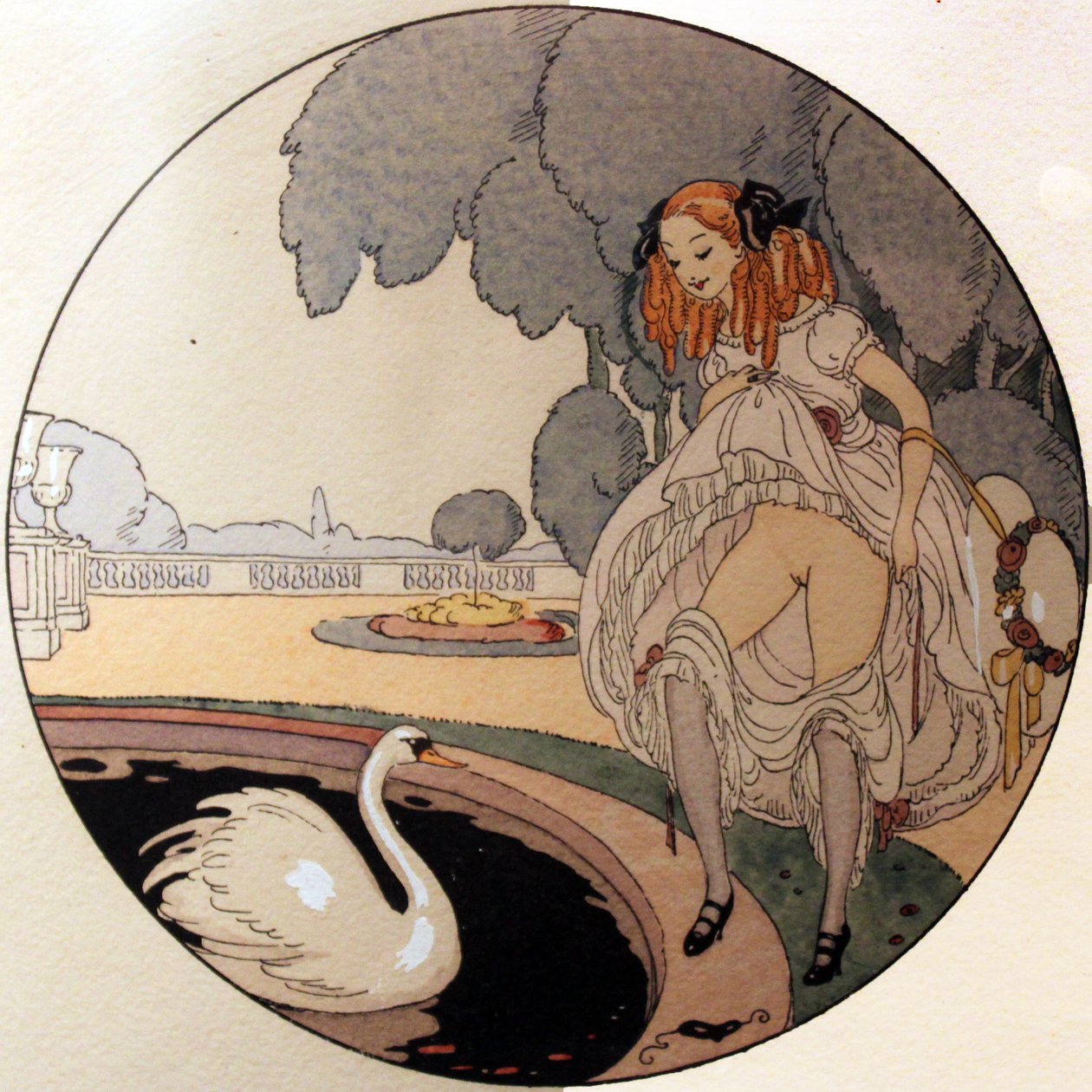 水彩画のシリーズ。1925年にエロトポリスパリのLes Delassements d&39;Erosというタイトルで出版されました 作： ゲルダ・マリー・フレデリケ・ウェゲナー