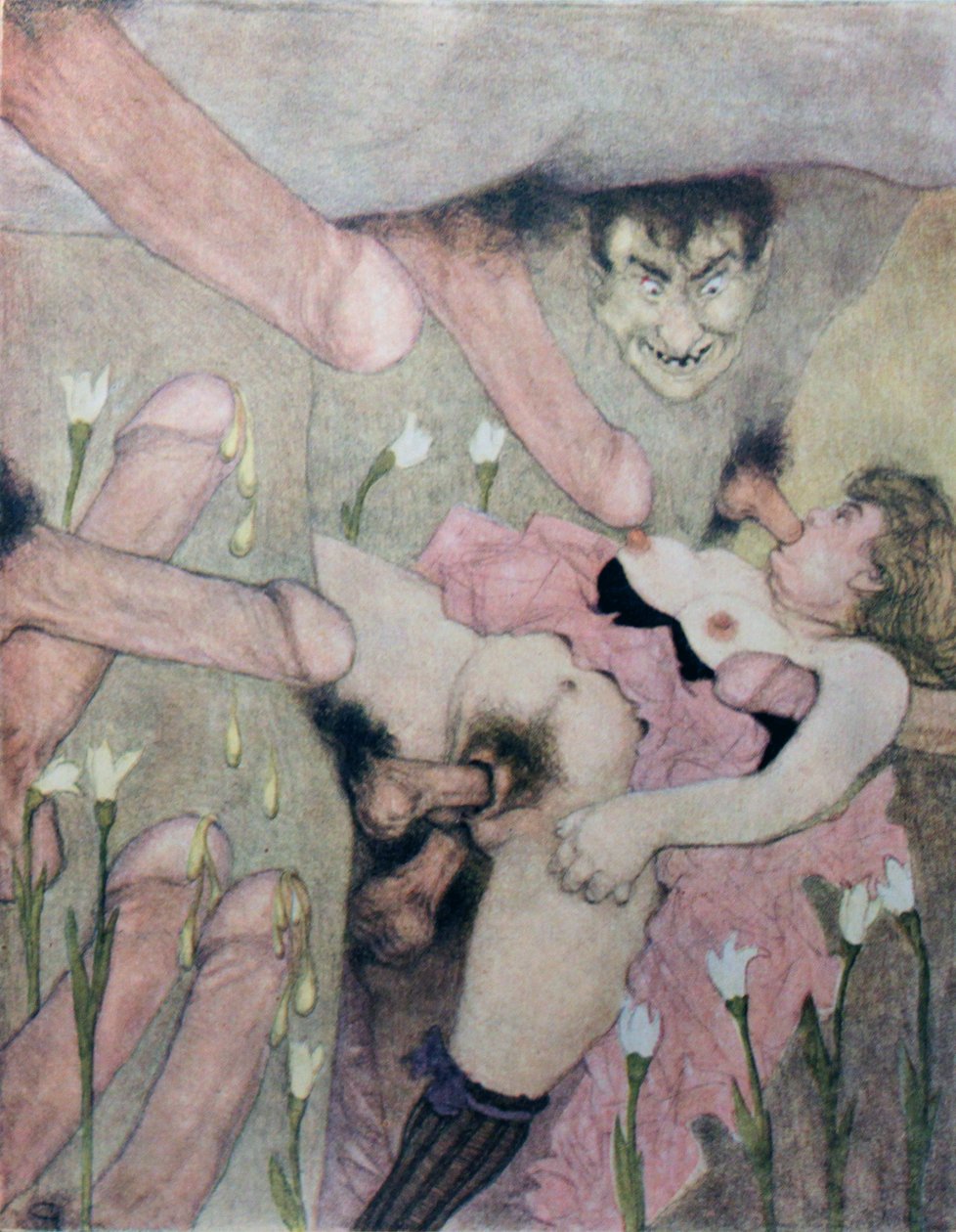 エロトポリスパリで1925年に「エロスの喜び」というタイトルで出版された水彩画のシリーズ 作： ゲルダ・マリー・フレデリケ・ウェゲナー
