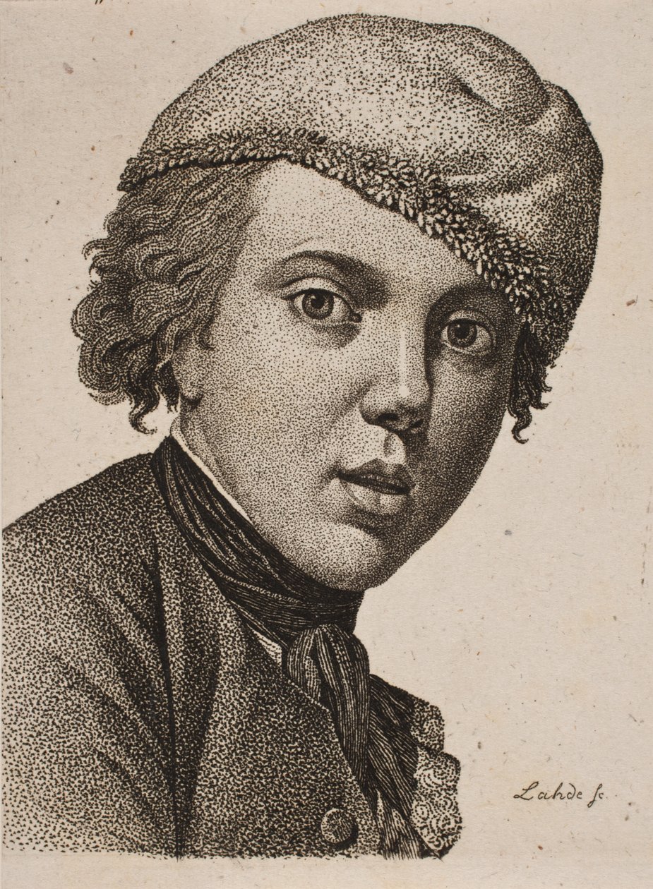 イェンス・ジュエル、1767年のジュエルの自画像の後 作： ゲルハルト・ルートヴィヒ・ラーデ