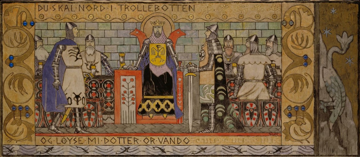 王の広間のオースムンド 作： Gerhard Munthe