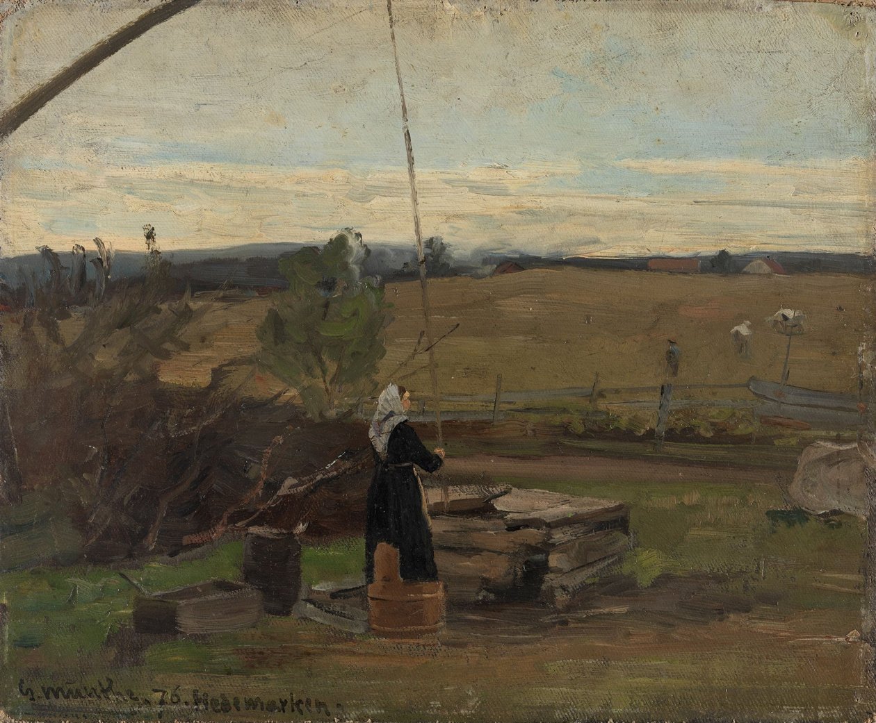 井戸のそばで 作： Gerhard Munthe