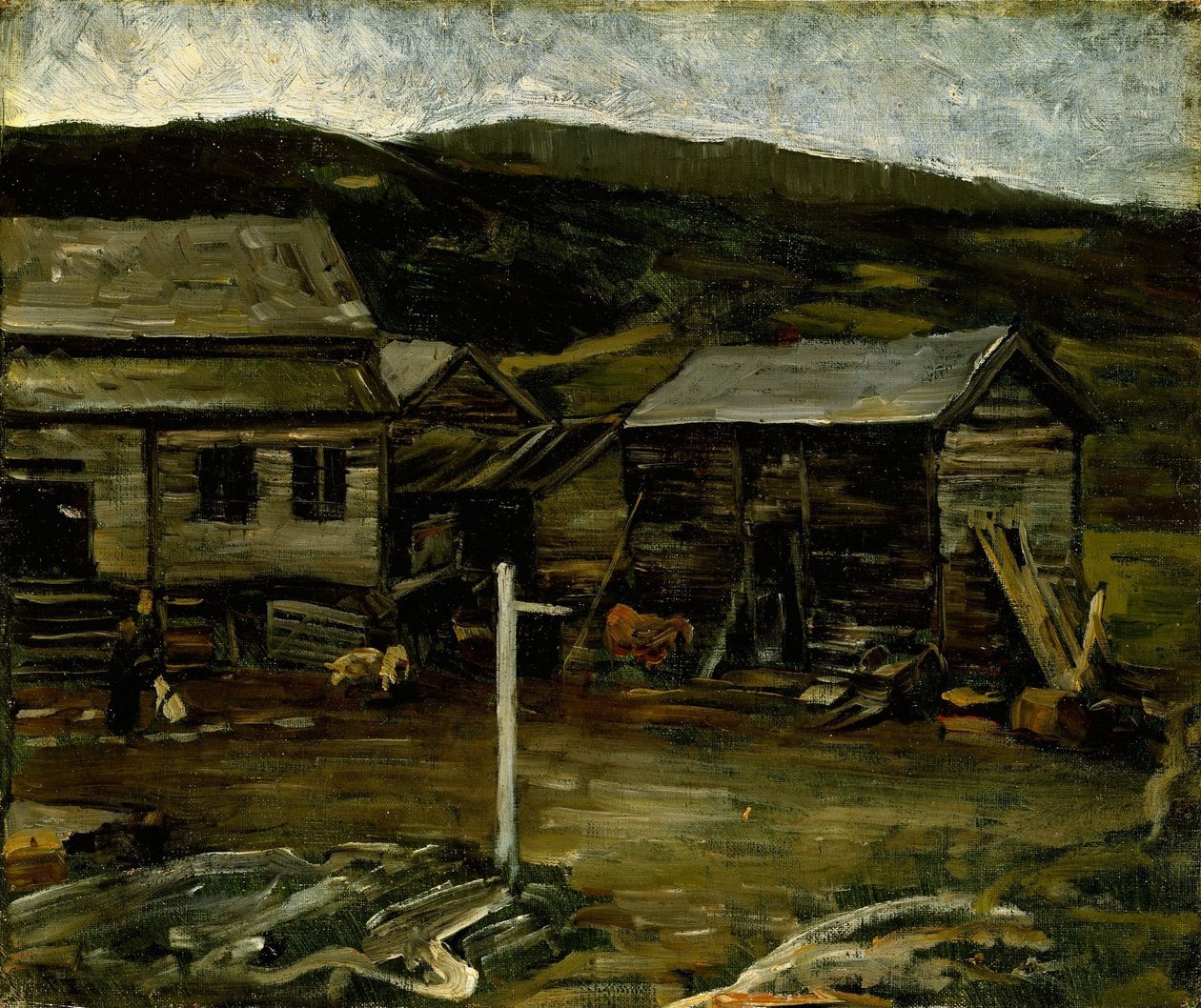 オイロの農場での秋の夕べ 作： Gerhard Munthe