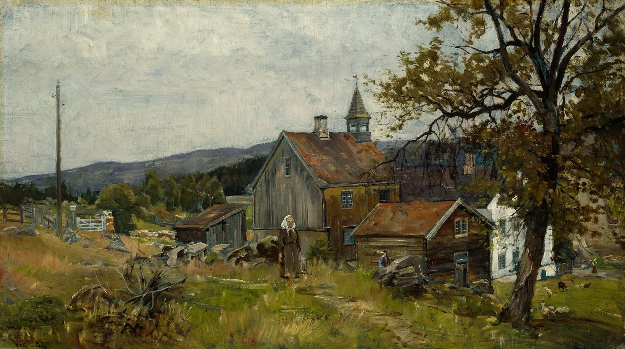 スタンゲのヴィクの農場 作： Gerhard Munthe
