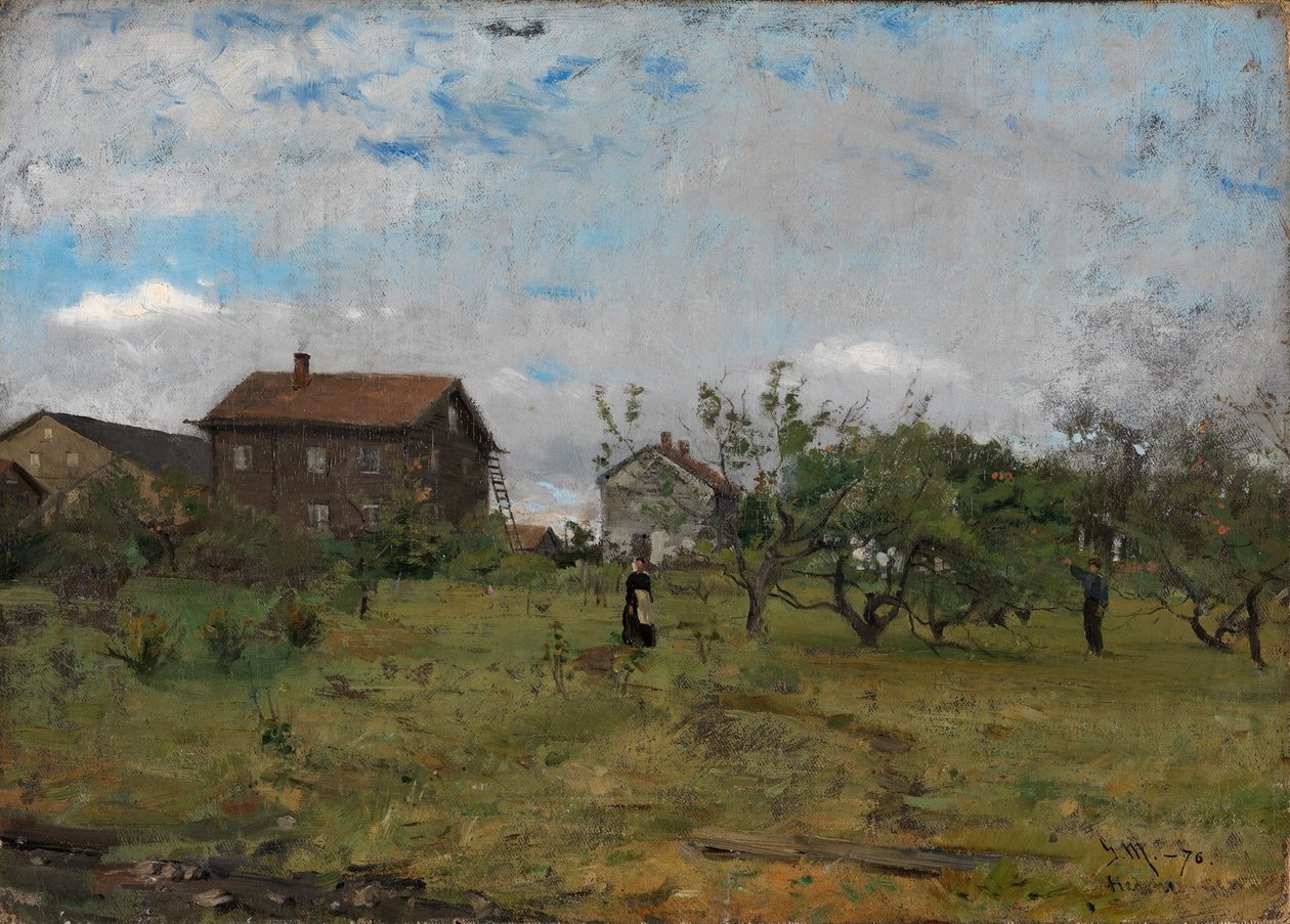 ヘドマークの農場 作： Gerhard Munthe
