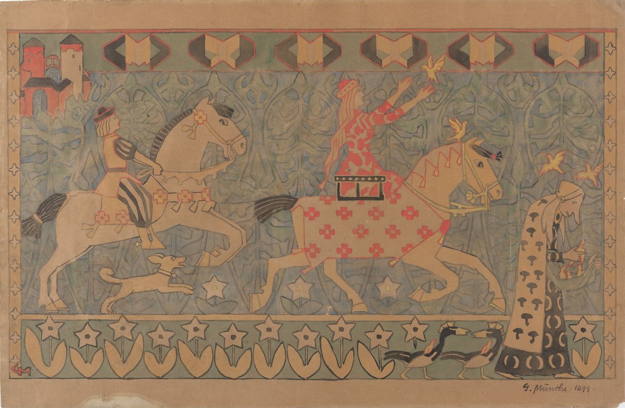 金の鳥たち 作： Gerhard Munthe