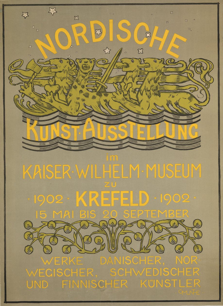 Nordische Kunstausstellung im Kaiser Wilhelm Museum 1902 作： Gerhard Munthe