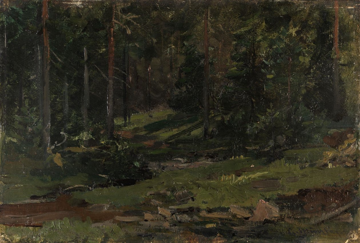 森林の風景 作： Gerhard Munthe