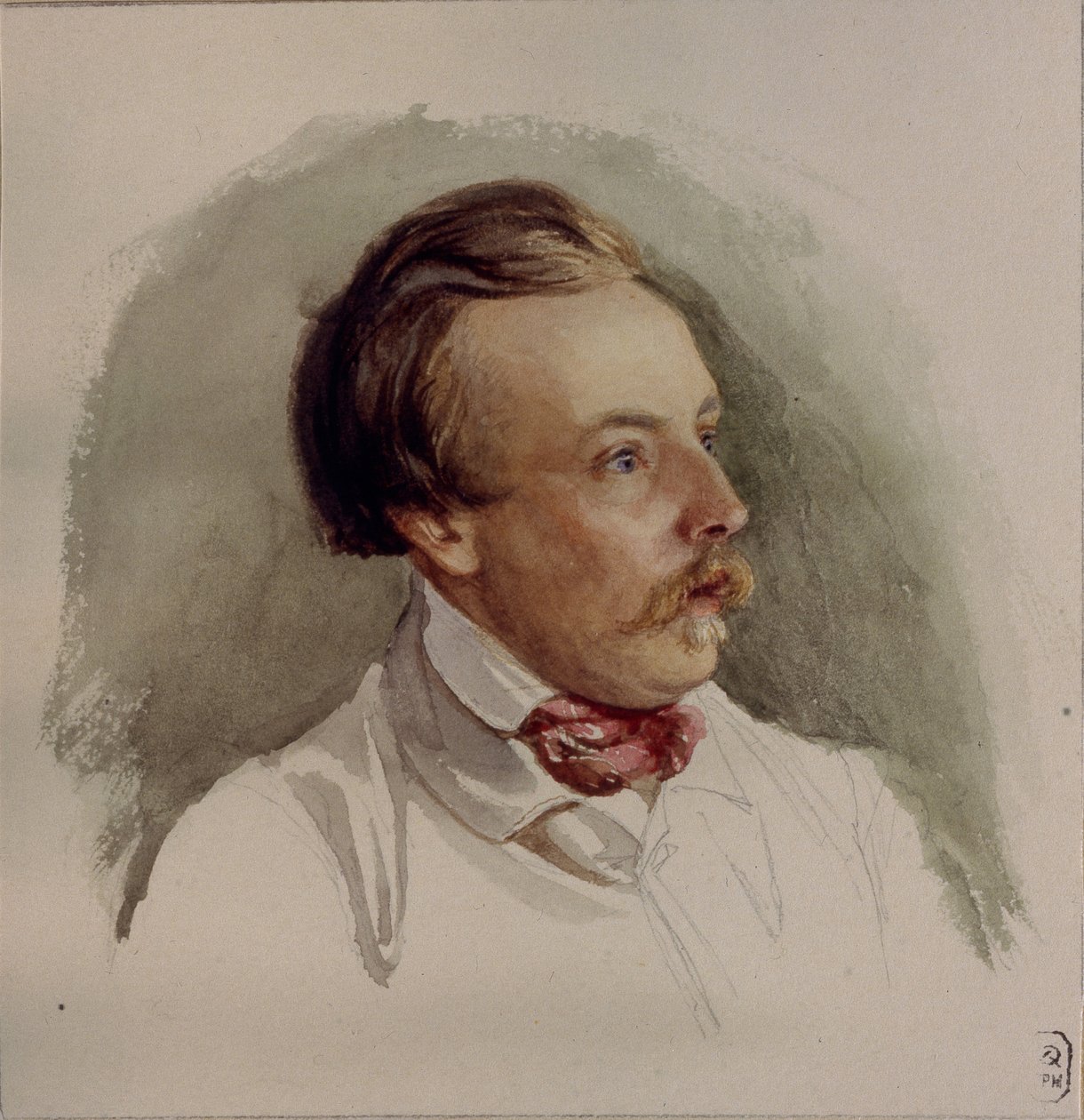 画家アレクサンダー・フォン・コッツェビューの肖像 1815-1889、1840年代 作： Gerhard WilhelmReuternから