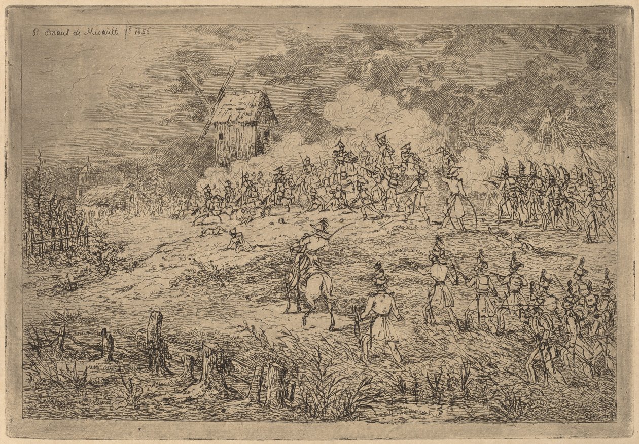 騎兵隊の突撃 作： Gerhardus Emaus de Micault