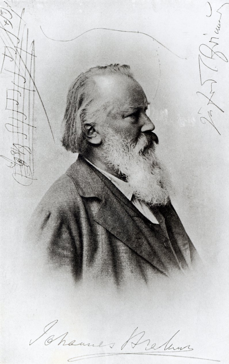 ヨハネスブラームス（1833-97）（グラビア） 作： ドイツ語学校