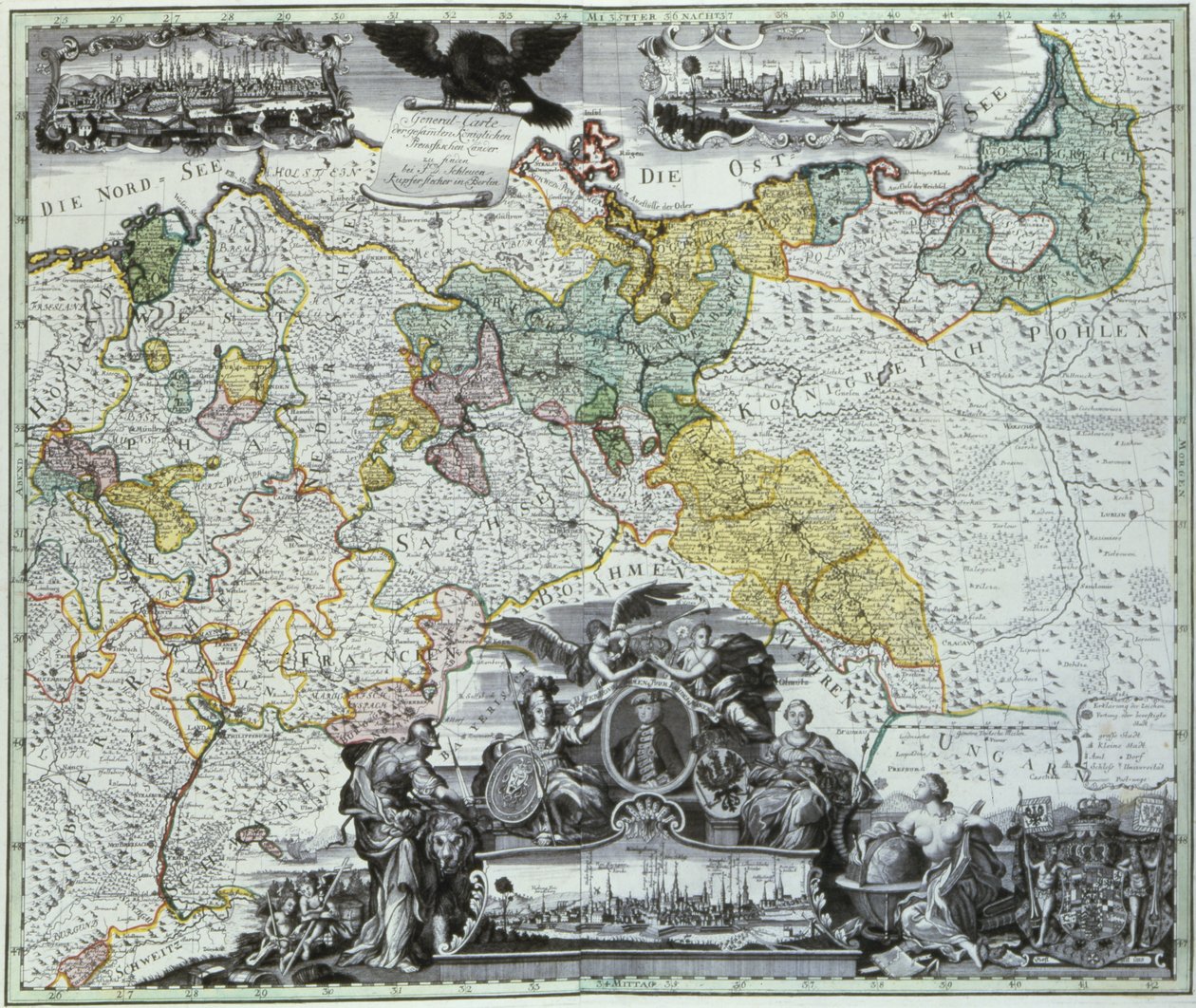 プロイセン主権国のマスターシート、1765年頃 作： ドイツ語学校
