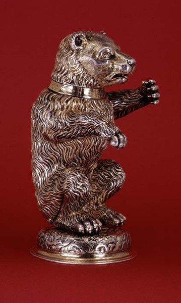 クマのモデル、クリストフ・リッター、ニュルンベルク、c.1580（銀の金箔） 作： ドイツ語学校