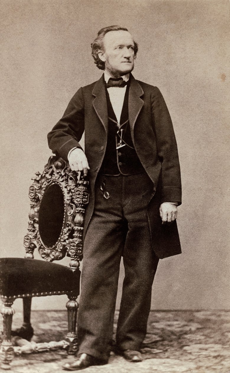 リチャードワーグナーの肖像、1870年頃（アルブメンプリント） 作： ドイツ語学校