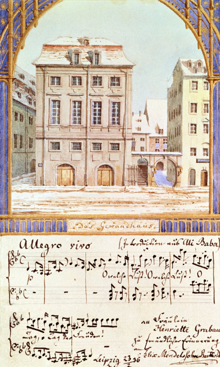 ライプツィヒゲヴァントハウス、フェリックスメンデルスゾーン（1809-47）による楽曲 作： ドイツ語学校