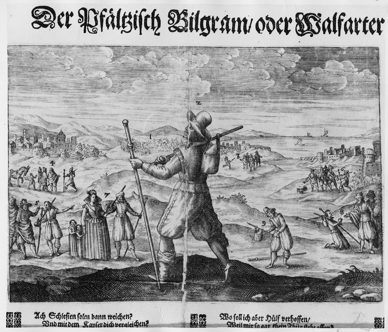 「プファルツの巡礼者」、フレデリック5世（1596-1632）、ボヘミア王 作： ドイツ語学校
