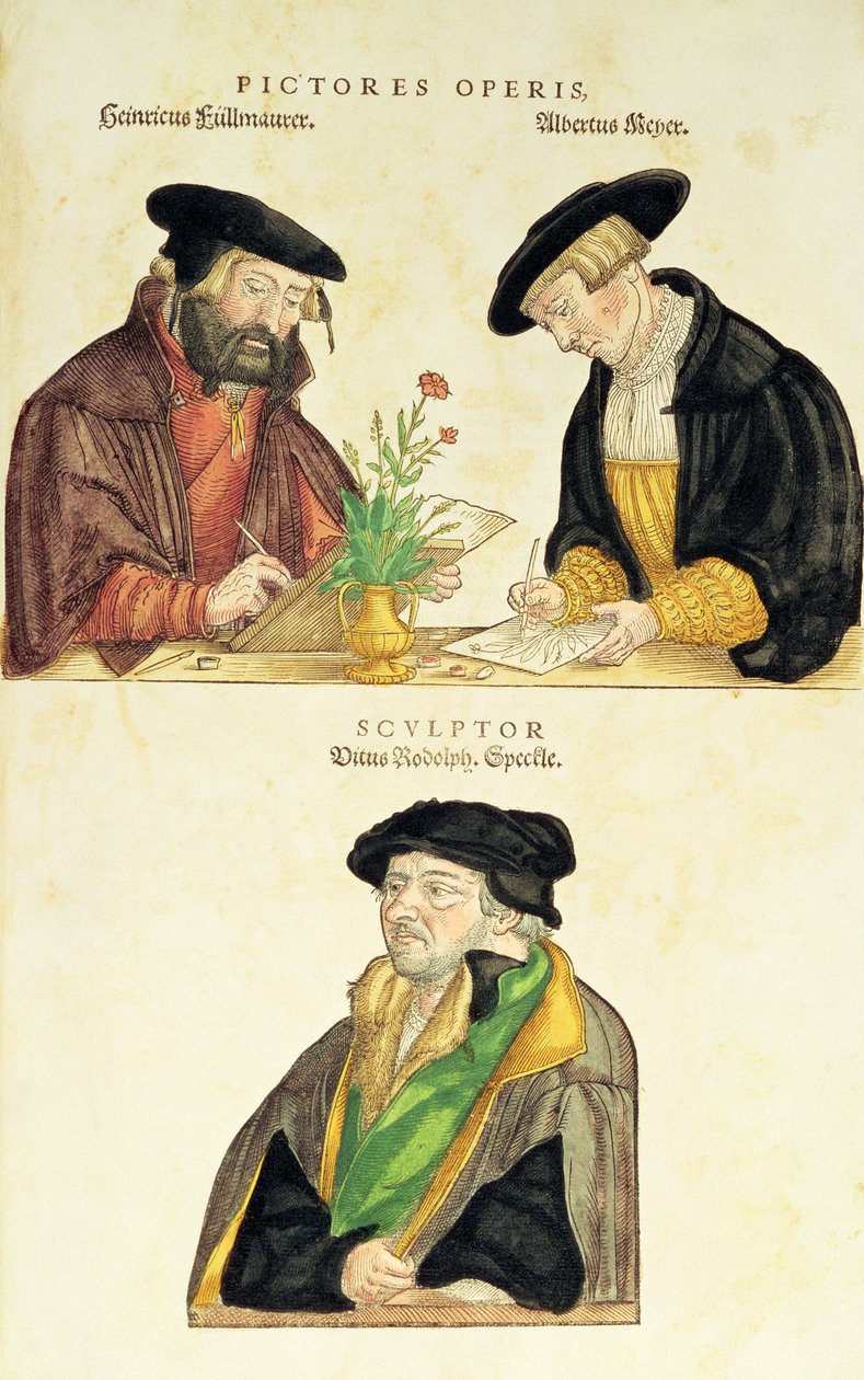 Leonard Fuchs、1542年のDe Historia Stirpiumのイラストレーター 作： ドイツ語学校