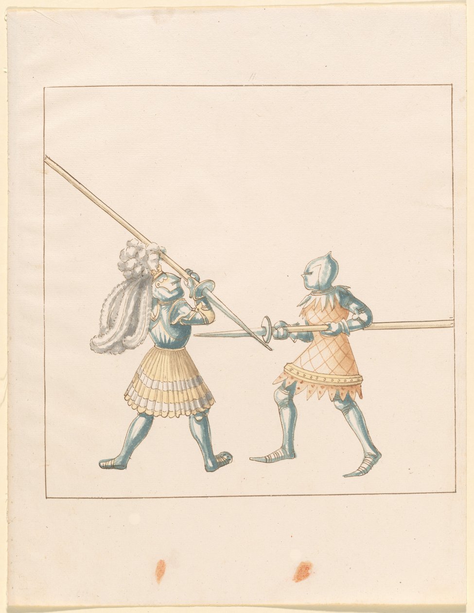 Freydal、The Book of Jousts and Tournament of Jousts and Tournament of Emperor Maximilian I: Combats on Foot (Jousts)(Volume III): Plate 147 作： ドイツの16世紀