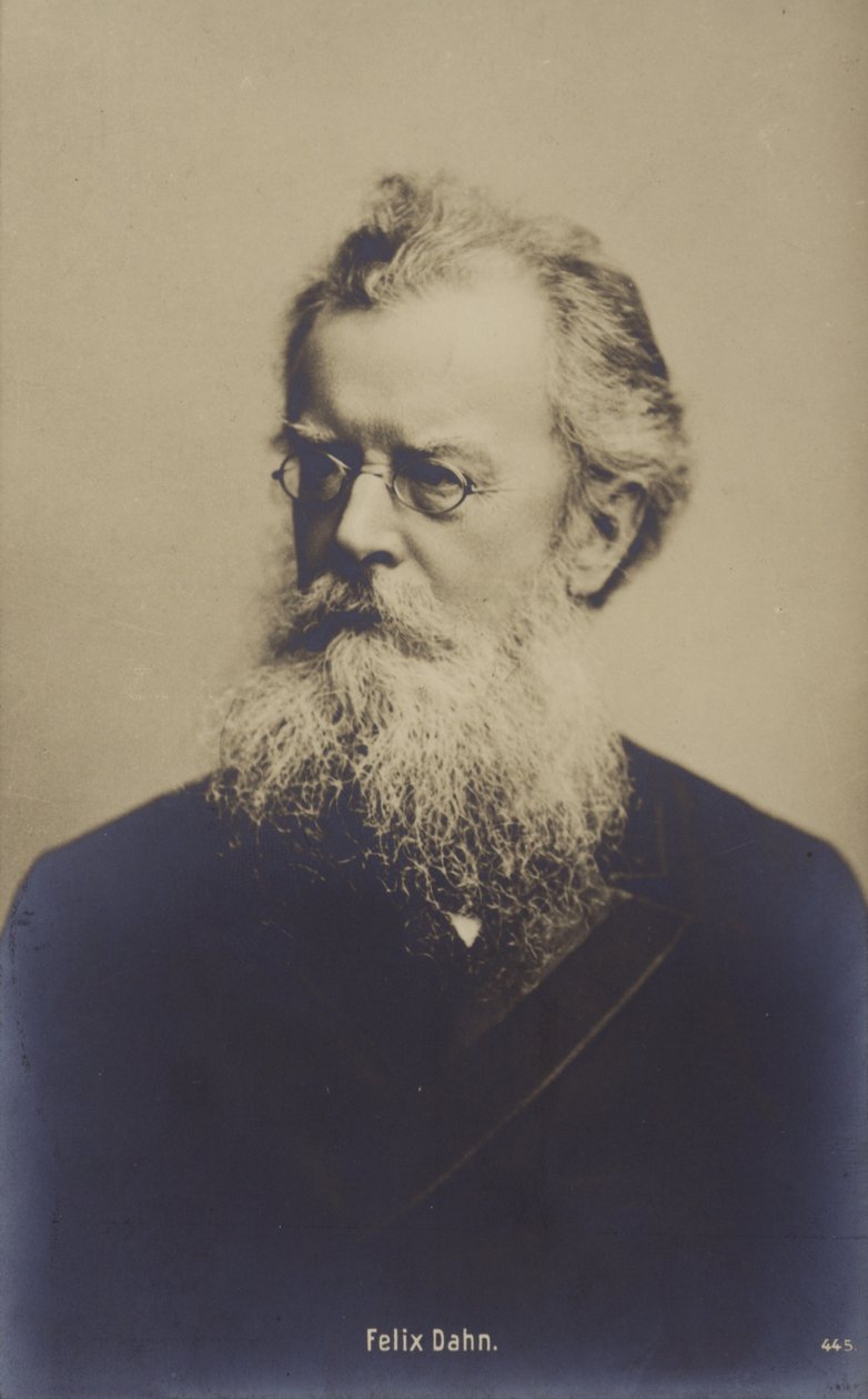 フェリックス・ダーン（1834～1912）、ドイツの弁護士、作家、歴史家（モノクロ写真） 作： ドイツの写真家