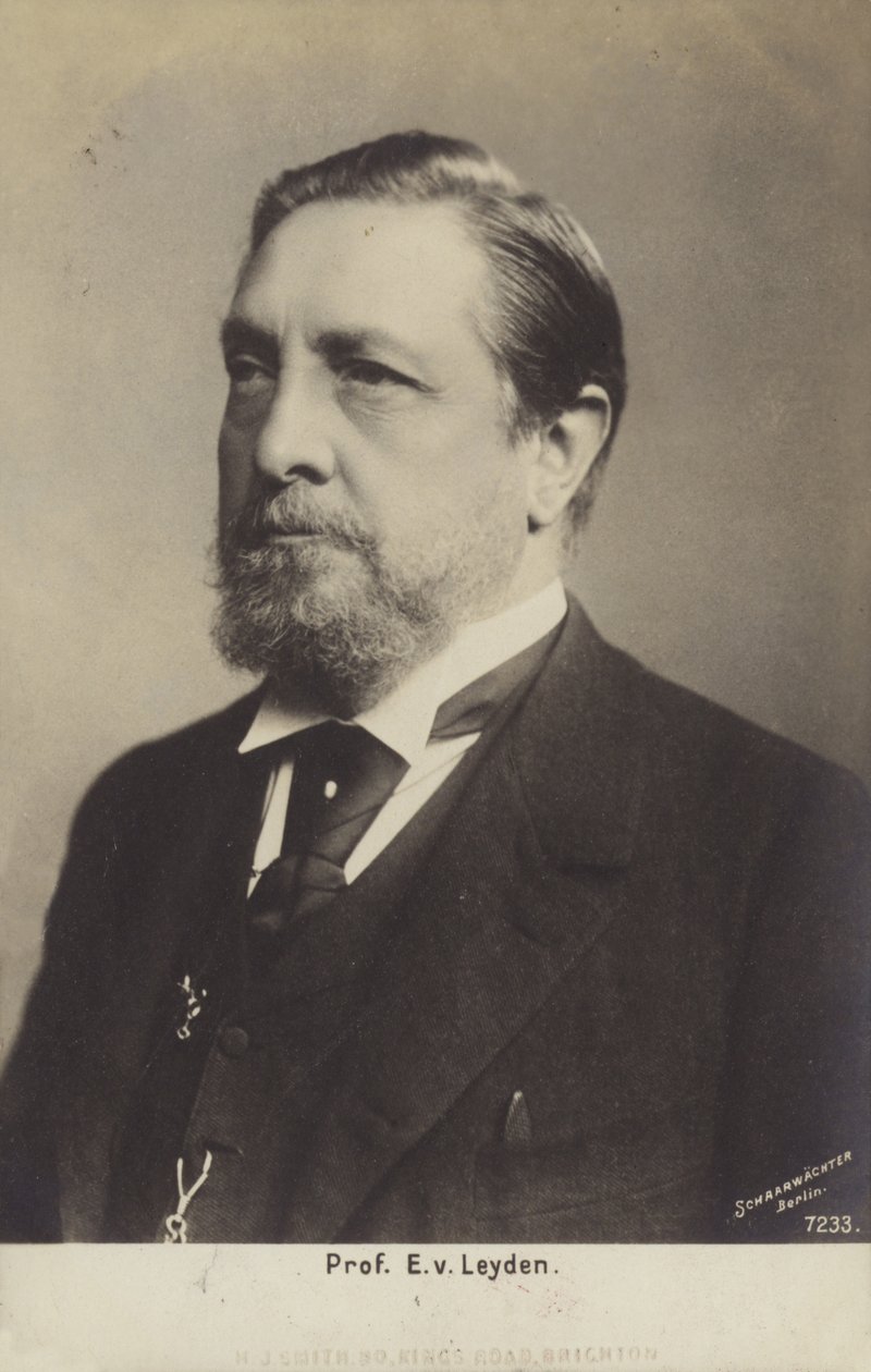 エルンスト・ヴィクトール・フォン・ライデン教授（1832-1910）、ドイツの医師（モノクロ写真） 作： ドイツの写真家
