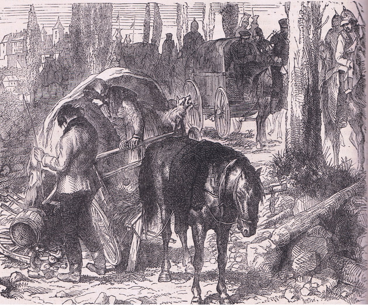 1890年頃、Cassell and Company Limitedが発行した「Cassells History of the War between France and Germany」に掲載されていた故障。 作： ドイツ語学校