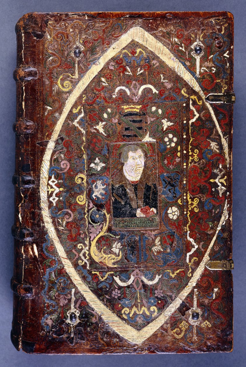 マルティン・ルター（1483-1546）の肖像画の本の表紙 作： ドイツ語学校