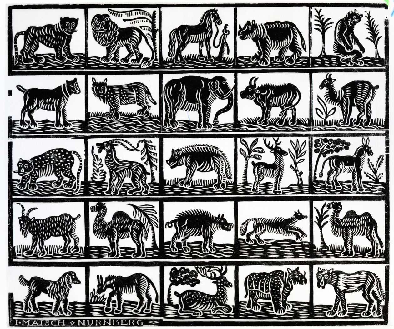 動物のコレクション 作： ドイツ語学校