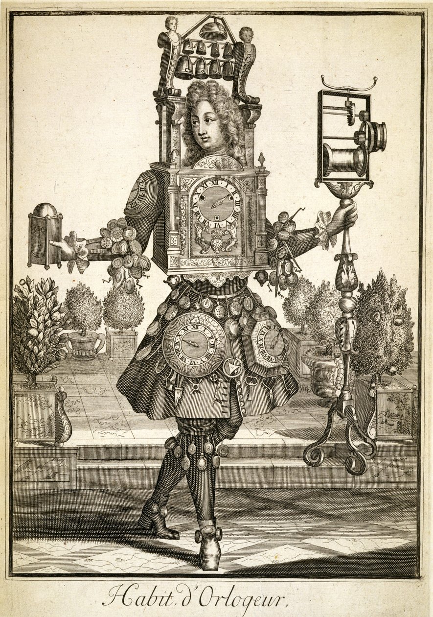 時計メーカーの衣装、パブ。ジェラール・ヴァルク（16512-1726）c.1690 作： ドイツ語学校