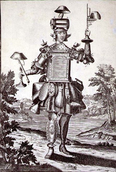 ジェラード・ヴァルク（1651/2-1726）による「鋳鍛冶屋のための衣装」1690年頃（エングレーヴィング） 作： ドイツ語学校