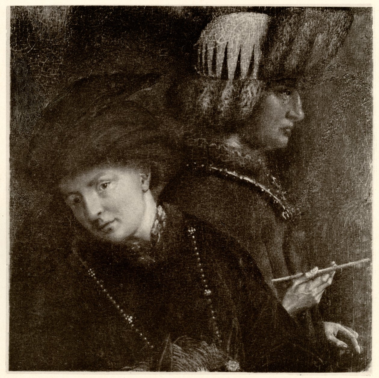 DieBrüderVan Eyck、Hubert van Eyck（1366-1426）、Jan van Eyck（1386-1440）、1884-90（フォトタイプ） 作： ドイツ語学校