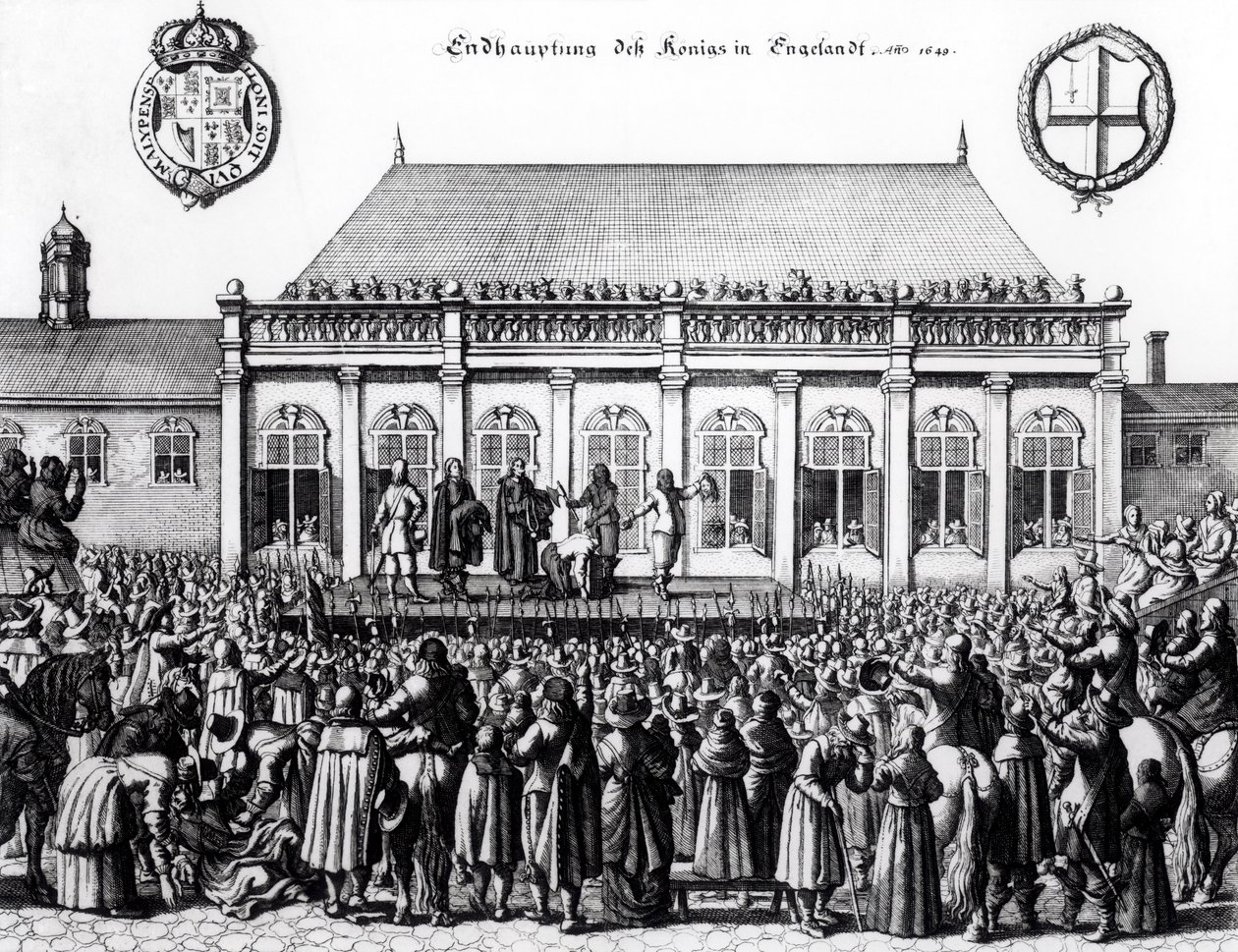 1649年1月30日、ホワイトホールでのチャールズ1世（1600〜49年）の処刑 作： ドイツ語学校