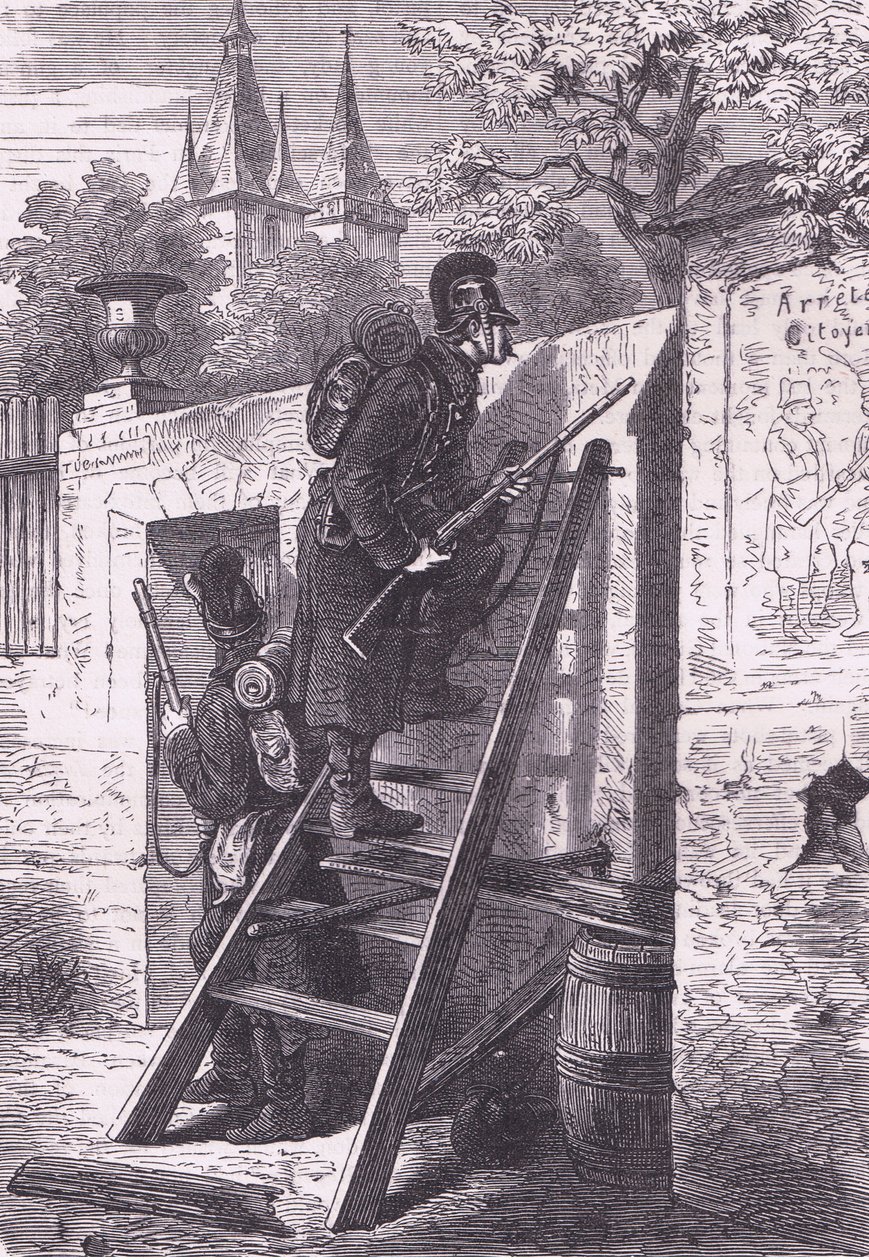 ドイツの探検隊、カッセル・アンド・カンパニー・リミテッド発行の『Cassells History of France and Germany』、1890年頃（リトグラフ 作： ドイツ語学校