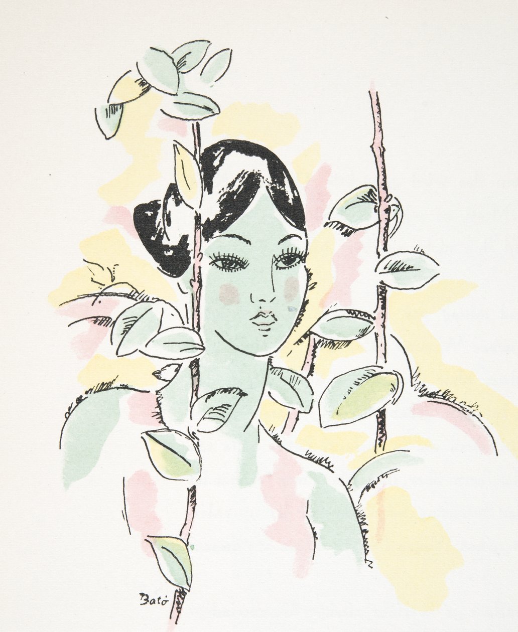 Styl』（1922年刊）のイラスト（ポショワール版画 作： ドイツ語学校