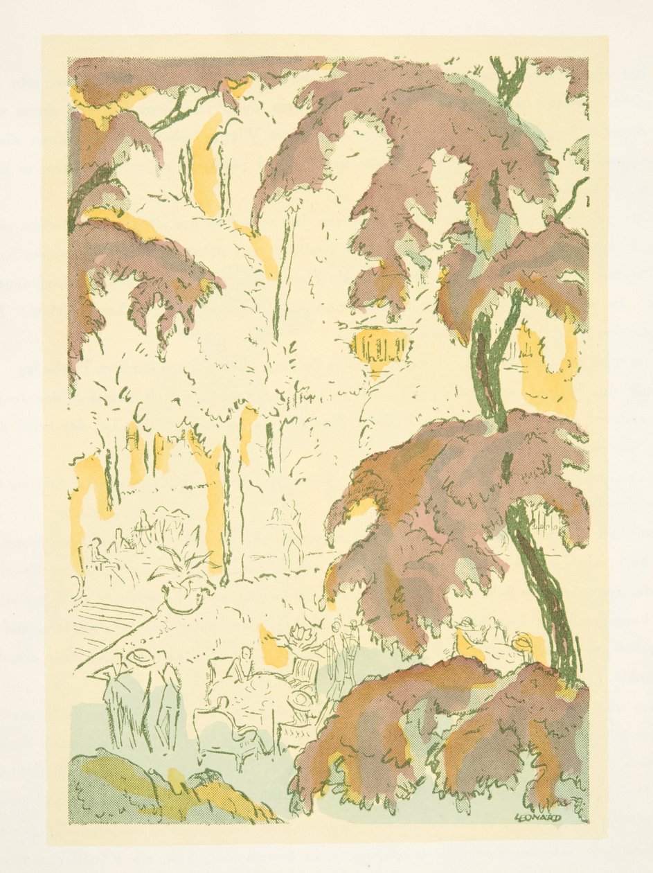Styl』（1922年刊）のイラスト（ポショワール版画 作： ドイツ語学校