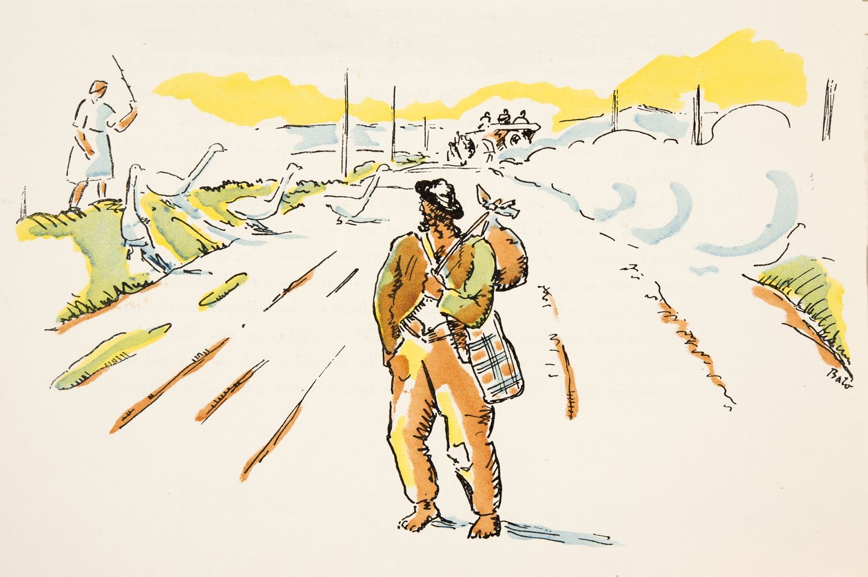 Styl』（1922年刊）のイラスト（ポショワール版画 作： ドイツ語学校