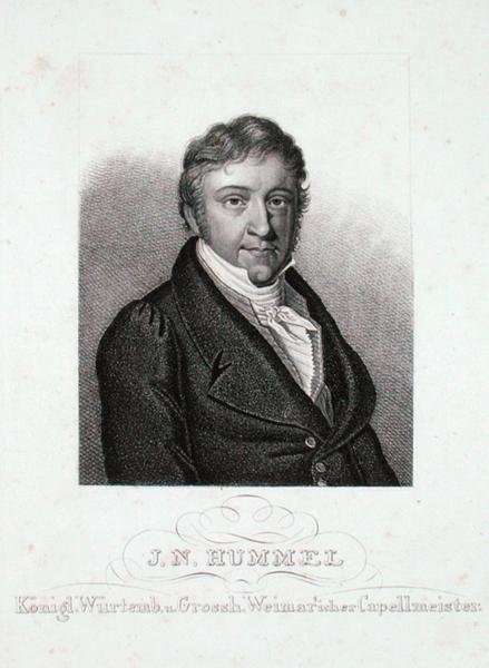 ヨハン・ネポムク・フンメル（1778-1837）（彫刻） 作： ドイツ語学校