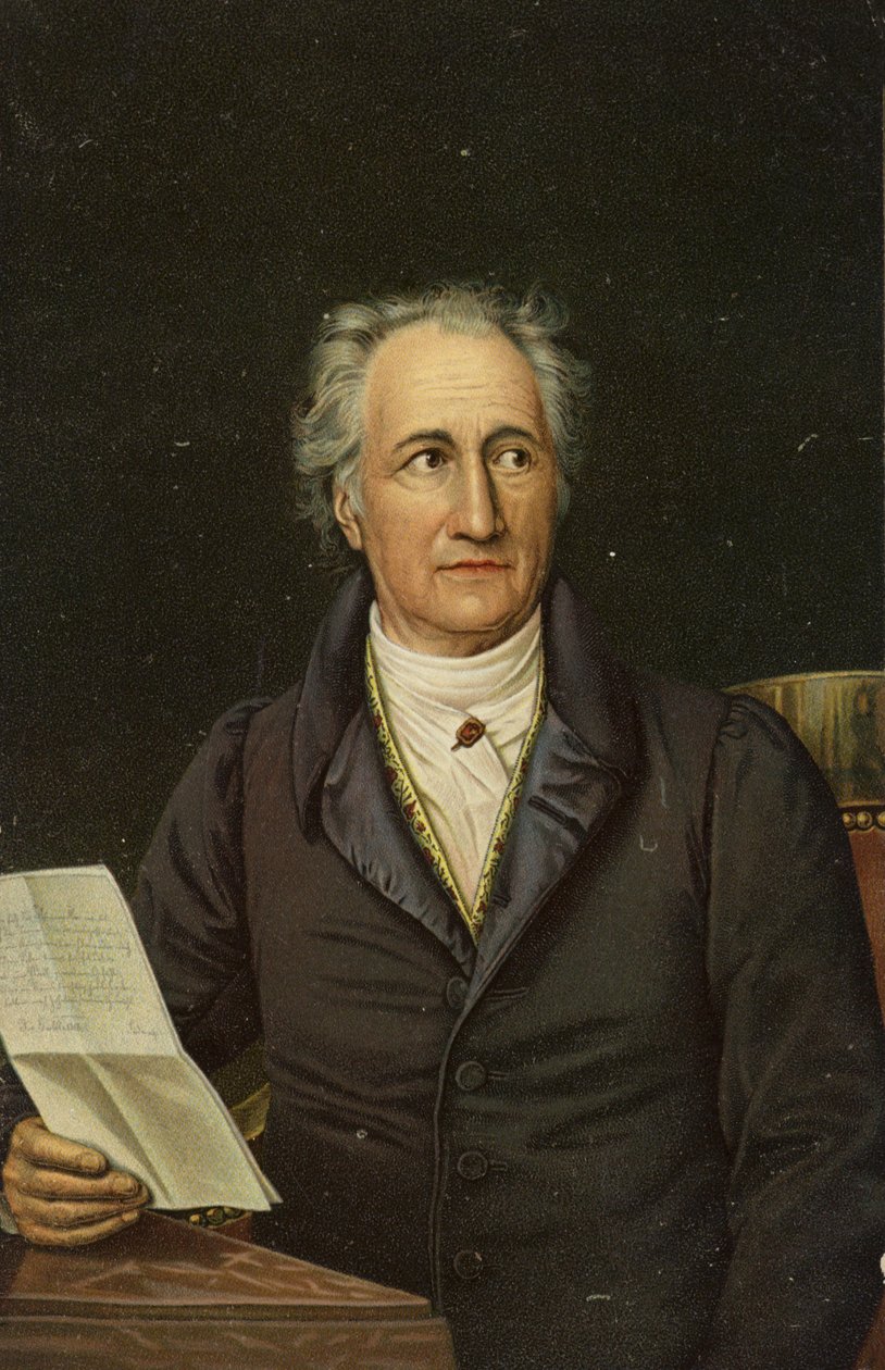 ヨハン・ヴォルフガング・フォン・ゲーテ（1749-1832）ドイツの詩人、小説家、劇作家（クロモリソ） 作： ドイツ語学校