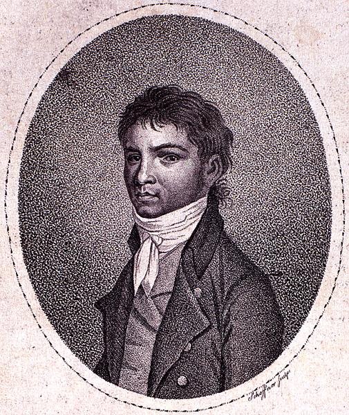 ルイ・ファン・ベートーヴェン（1712-73） シェフナーの彫刻（メゾチント 作： ドイツ語学校