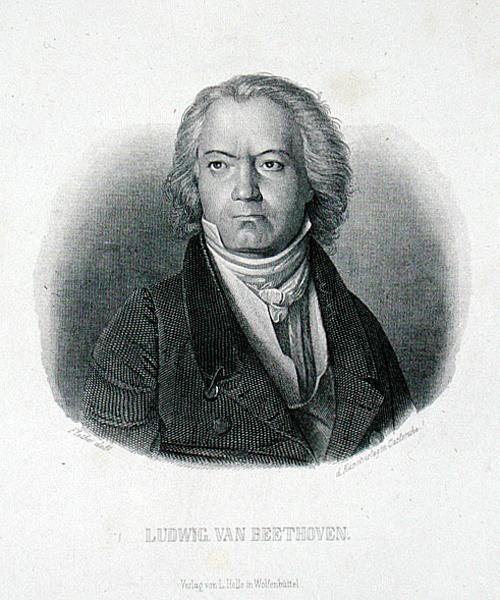 ルークヴィヒ・ヴァン・ベートーヴェン（1770-1827）（彫刻家 作： ドイツ語学校