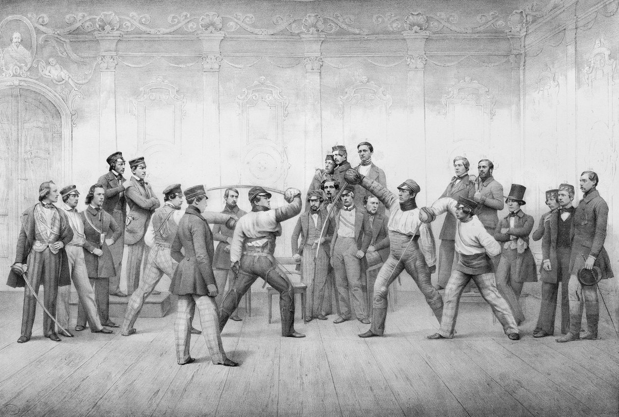 ドレスデンの決闘協会のメンシュレンまたは学生会員 作： ドイツ語学校