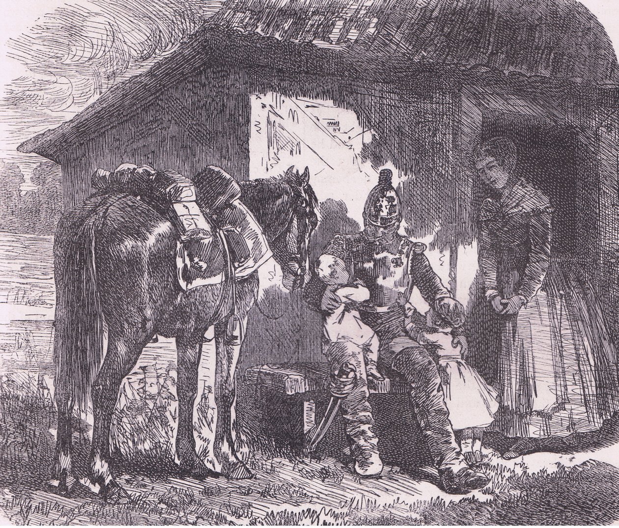 Off to war, Cassells History of the War between France and Germany, published by Cassell and Company Limited, c.1890 (litho) 作： ドイツ語学校