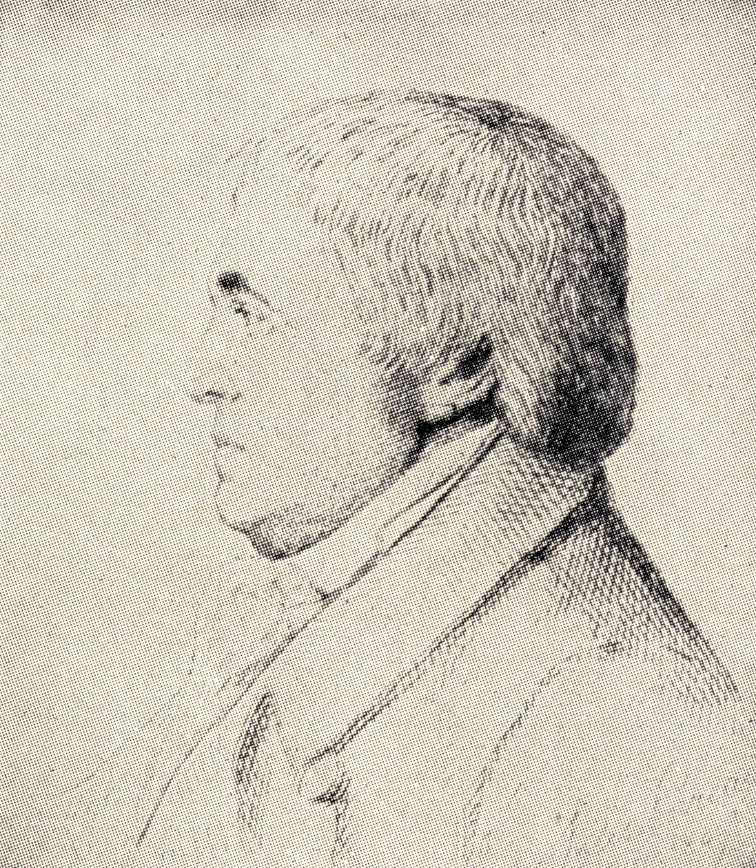 フランツ・アントン・メスマー（1734-1815）の肖像ドイツの医師 作： ドイツ語学校