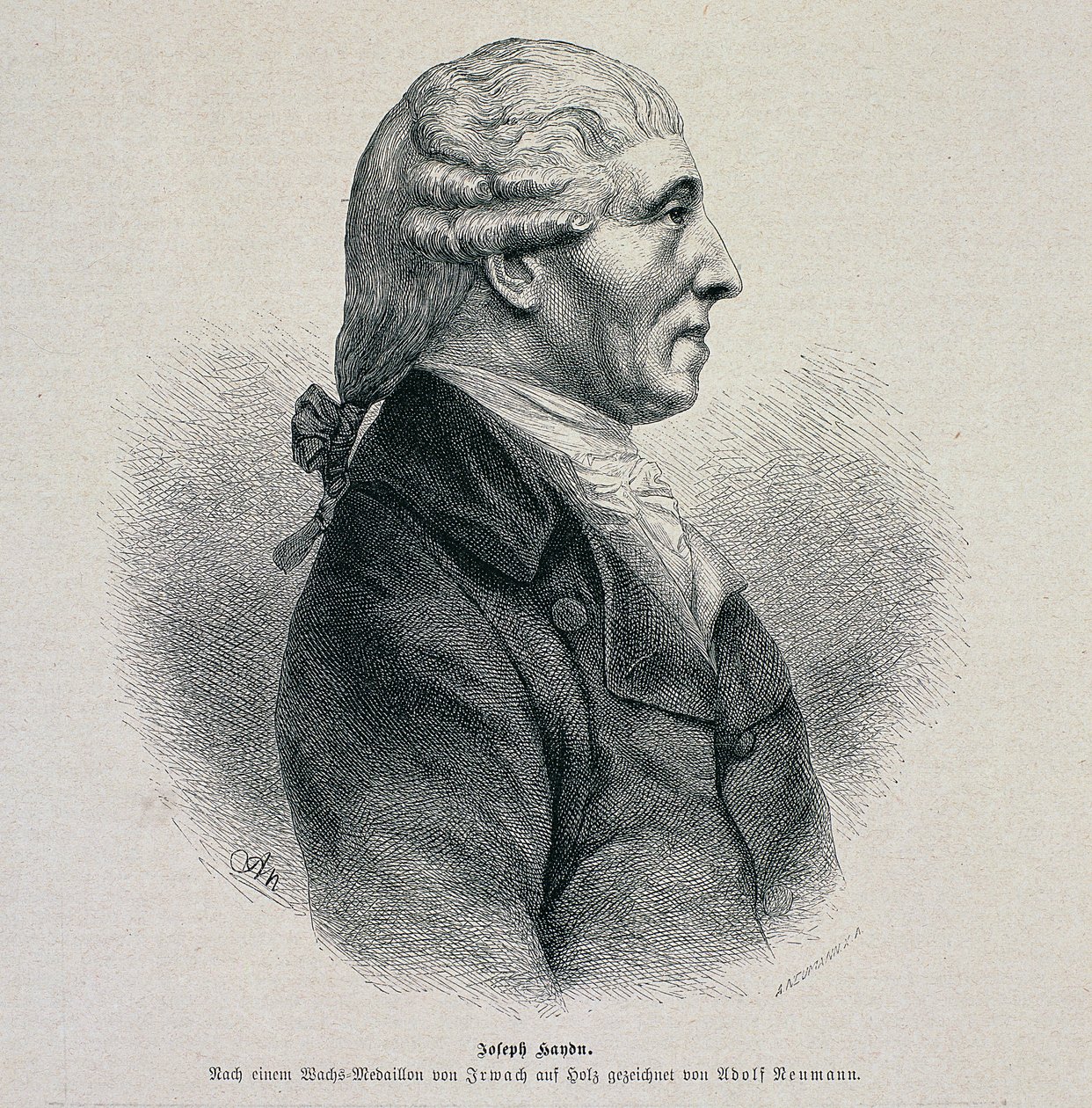 ジョセフ・ハイドンの肖像（1732-1809） 作： ドイツ語学校