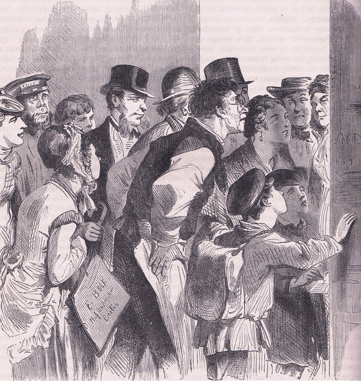 ベルリンでニュースを読む（Cassells History of the War between France and Germany, published by Cassell and Company Limited, c.1890 (litho) 作： ドイツ語学校