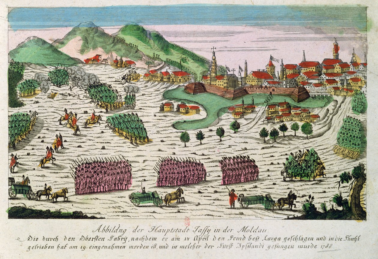 1788年のロシア軍による包囲とジャシーの捕獲 作： ドイツ語学校