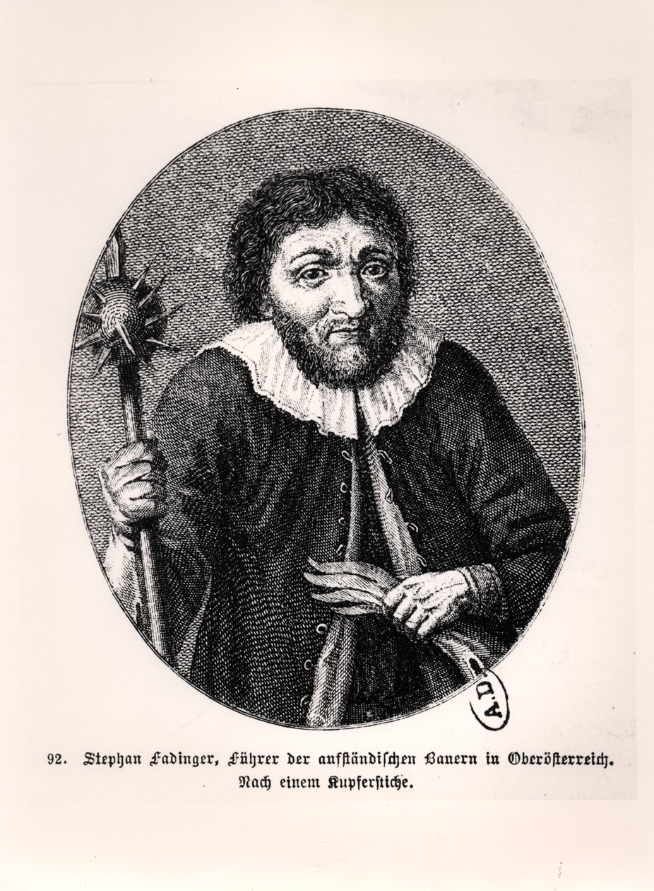 ステファン・ファディンガー（d.1626）、オーストリアの農民反乱（1625-1626）のリーダー 作： ドイツ語学校