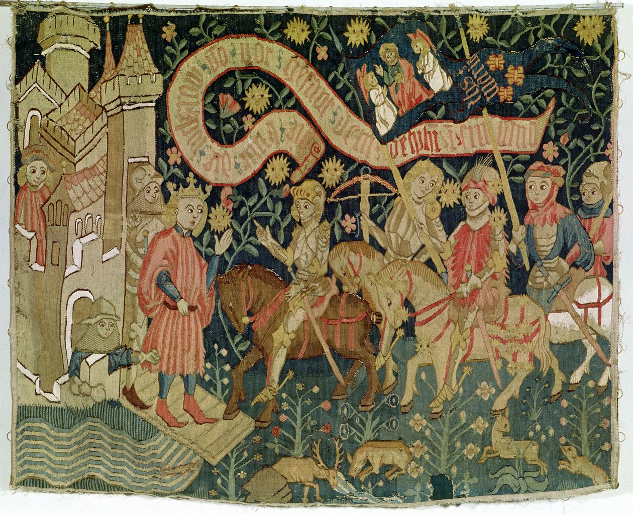 1423年3月6日、シノン城でのジャンヌダルクの到着（c.1412-31） 作： ドイツ語学校