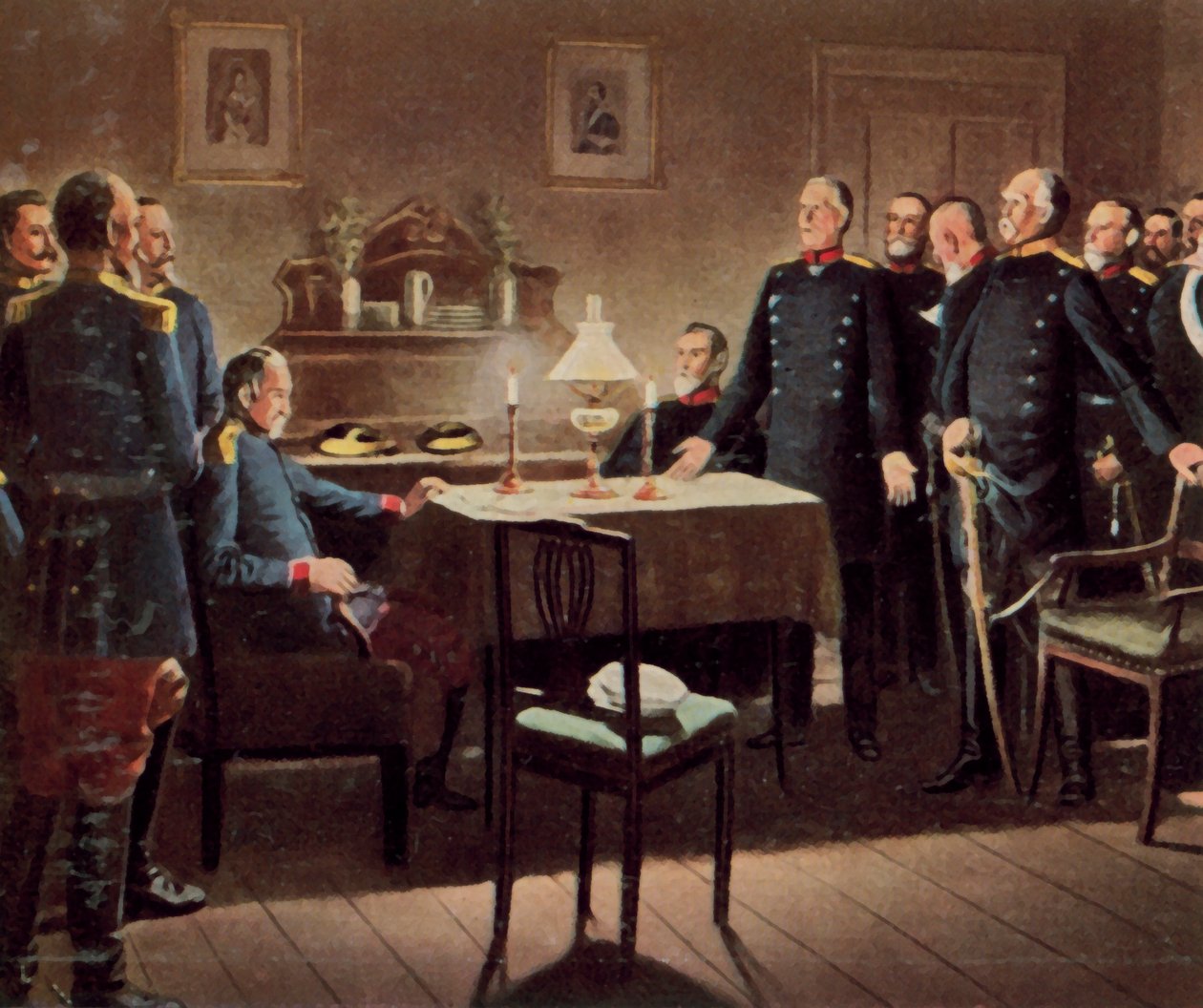 セダン要塞の陥落（1870年9月2日）（エンハンスド・カラーリトタイプ 作： ドイツ語学校