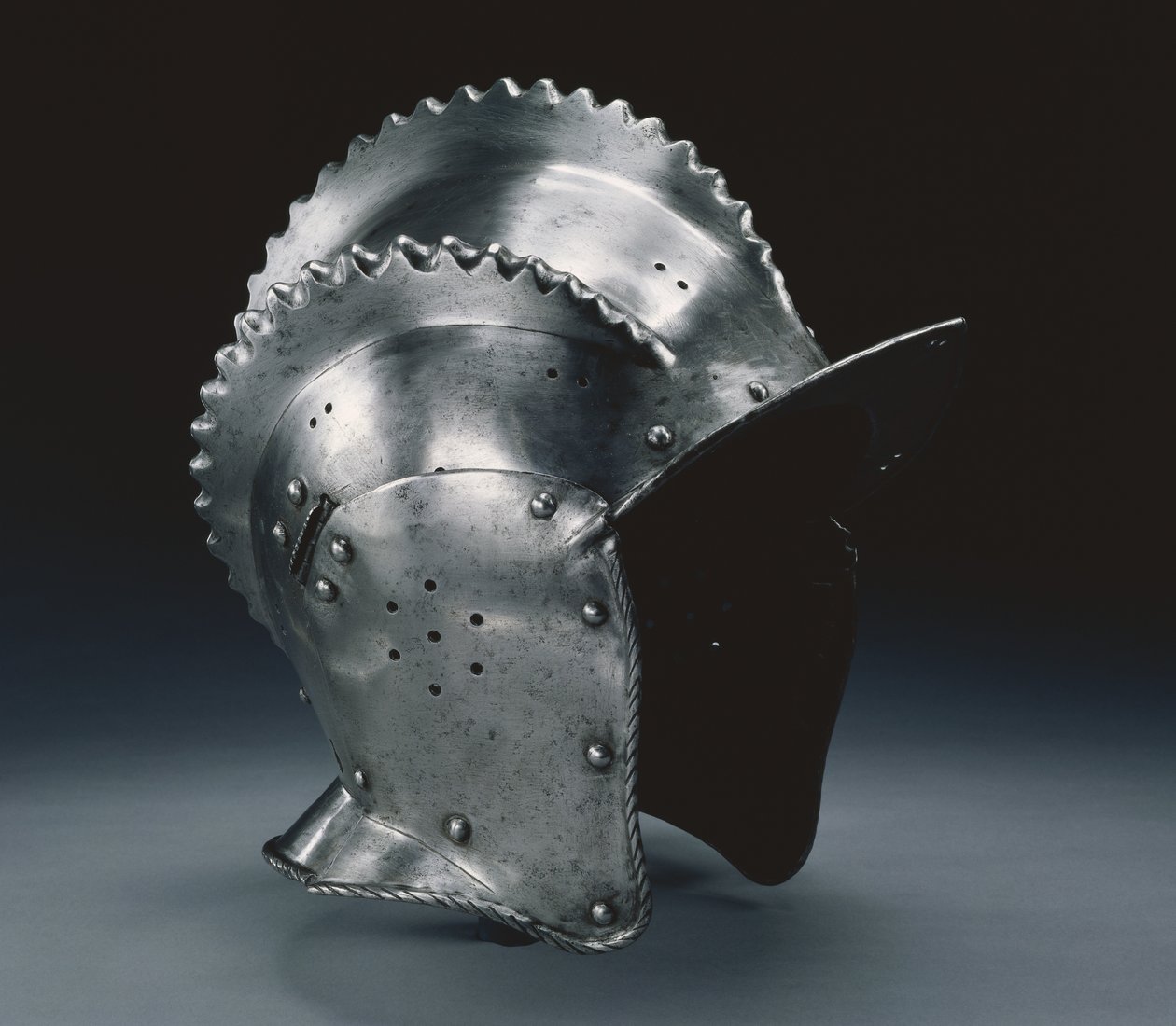 トリプルクレステッドブルゴネット、c.1560-70 作： ドイツ語学校