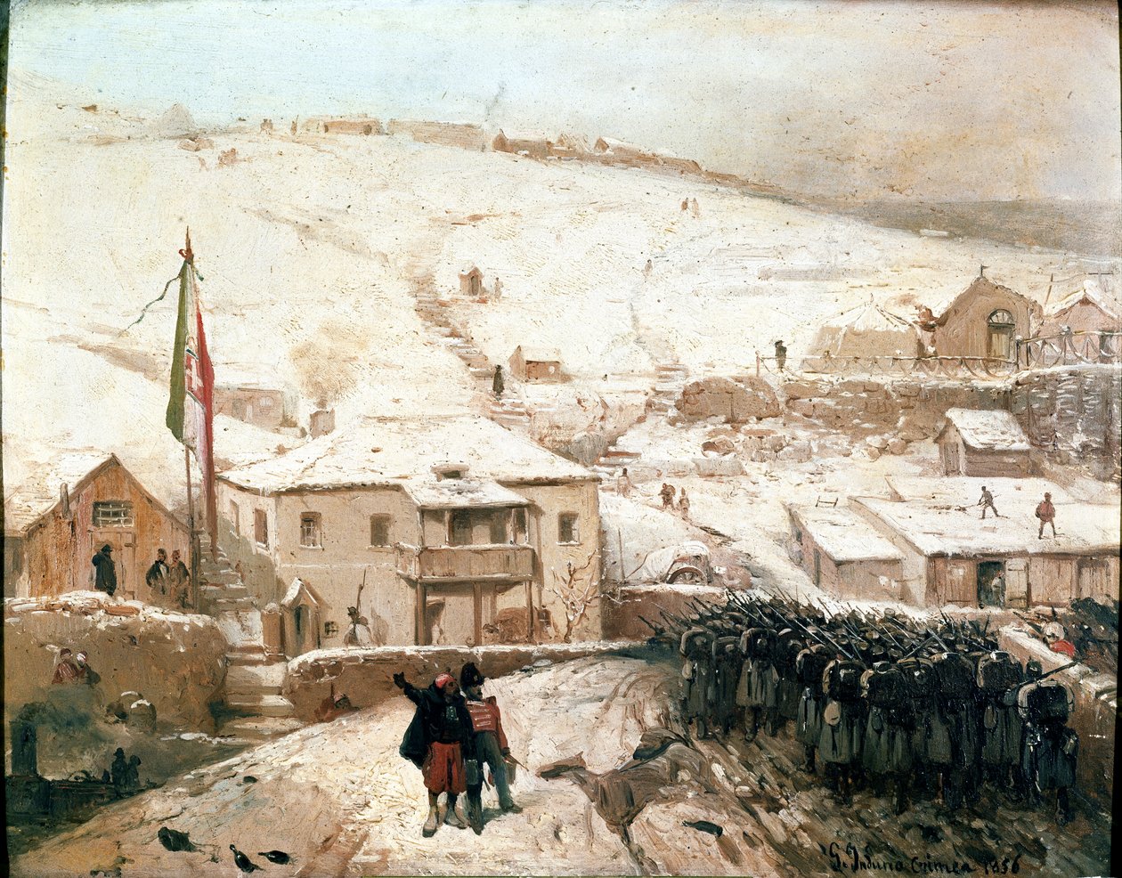 クリミアのピエモンテ本部 作： ジェロラモ・インドゥーノ